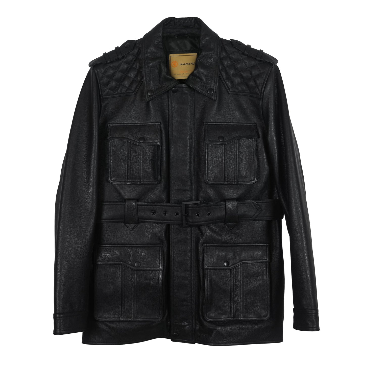 Classic Utility Quilted Leather Jacket-0