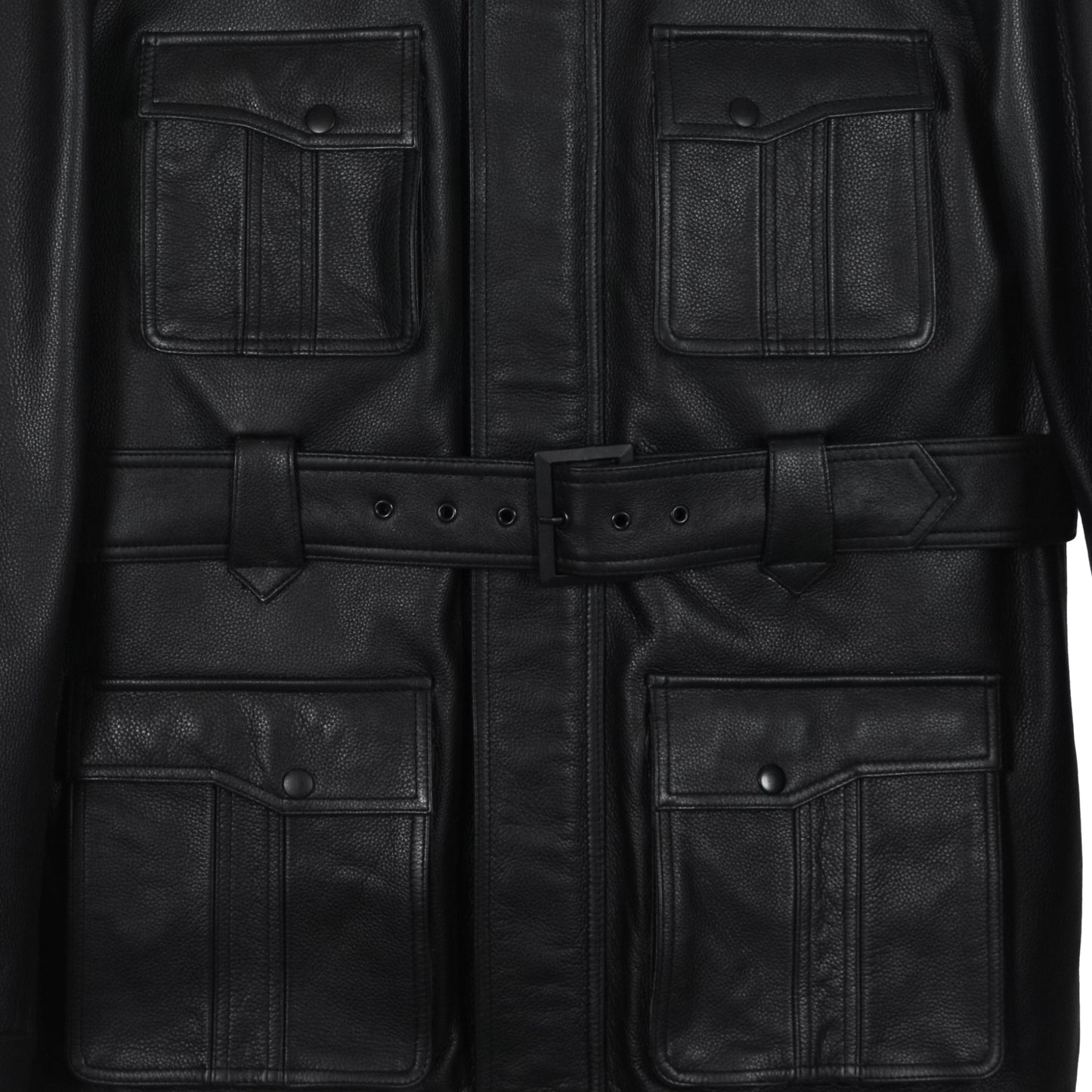 Classic Utility Quilted Leather Jacket-3