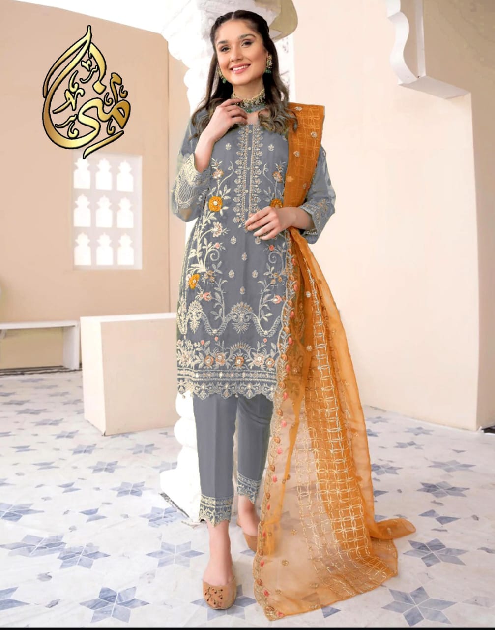 #0011 Malai Grace" "Crepe Elegance" "Soft Drape AR