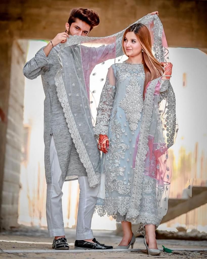 #01 LAAM Premium Embroidered Organza 3-Piece Unstitched Ladies Suit – Stone Work | Festive/Formal Wear SH