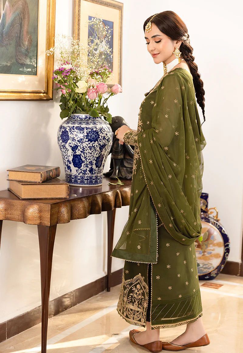 #196 Luxury Chiffon Suit Paired with Satin Silk TrousersLuxury Chiffon Suit Paired with Satin Silk Trousers NIN