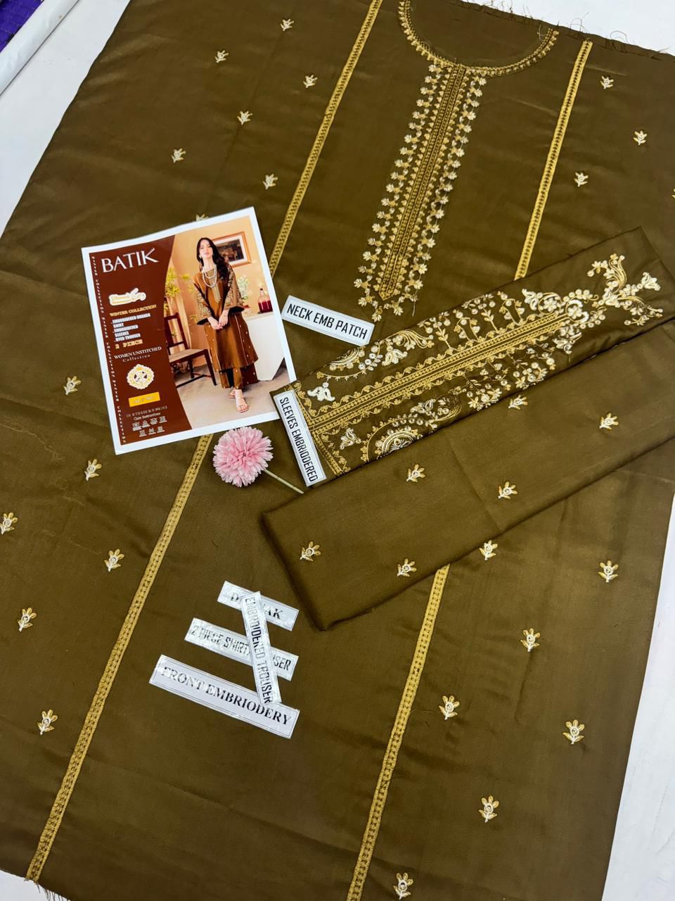 #7037 Two-Piece Premium Dhanak Suit – Elegance Woven in Luxury NIN