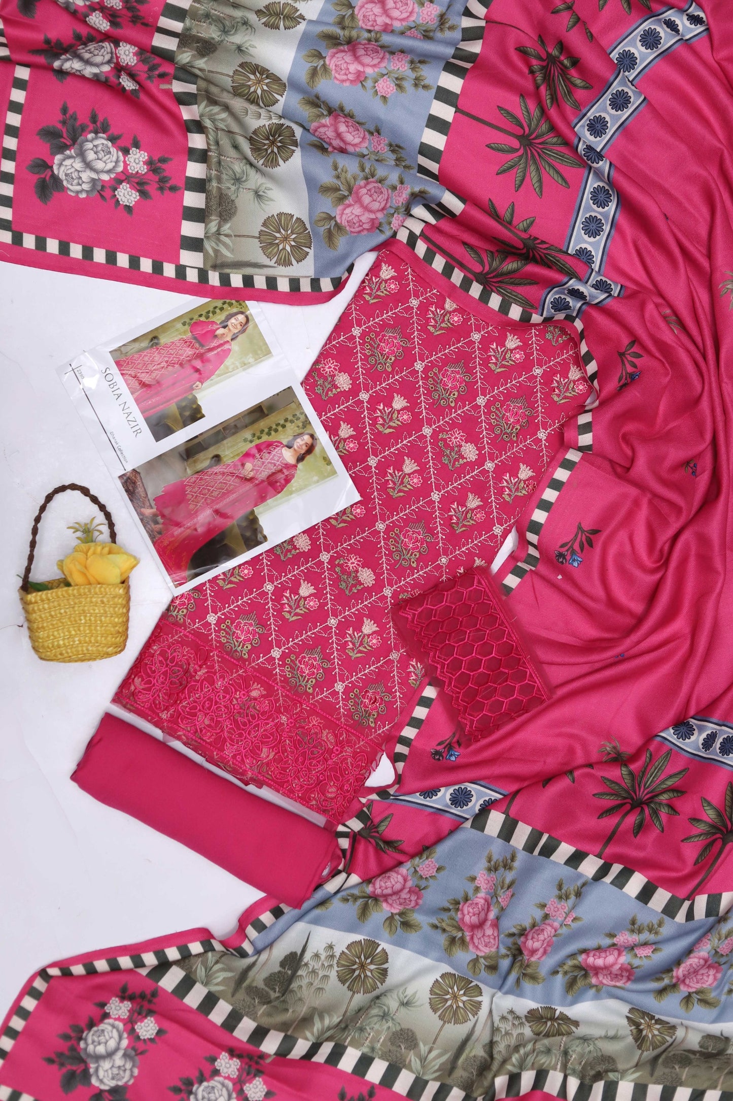 #192 Premium Full Heavy Embroidered Suit – Multi-Head Thread Work NIN