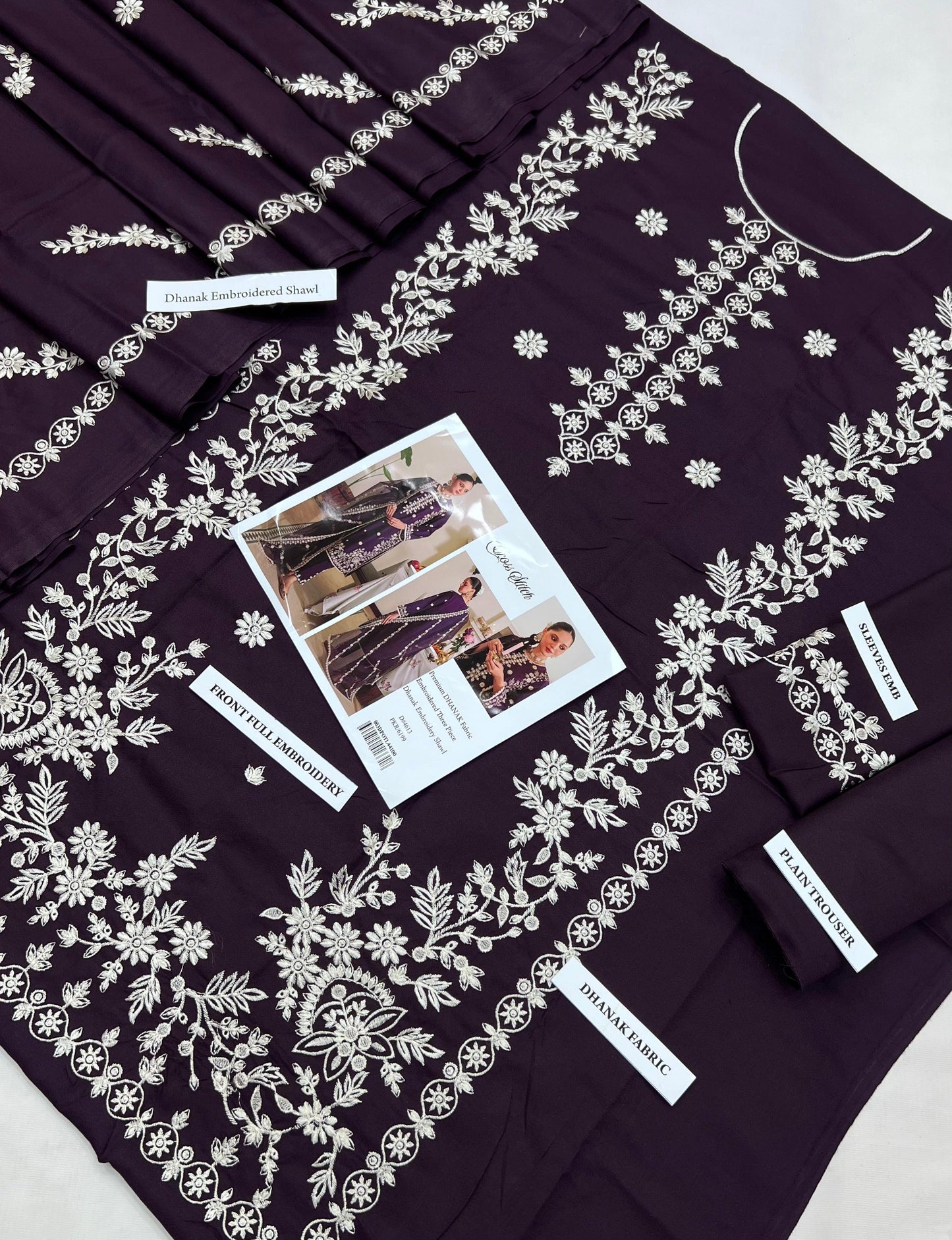 #4313 CROSS STITCH DRESS WITH EMBROIDERY AR