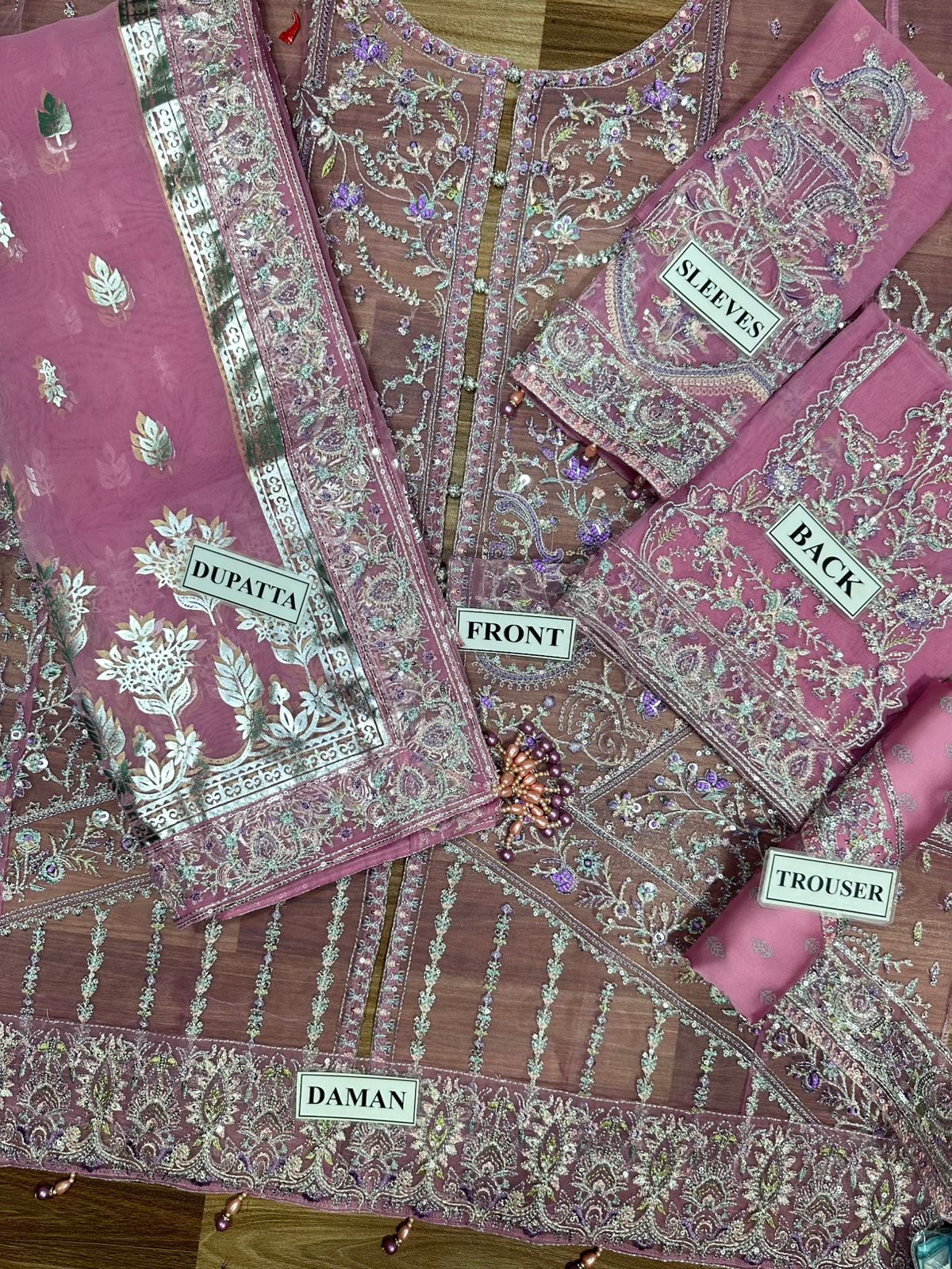 #191 Kanwal Malik Inspired Unstitched Replica – Graceful Design & Premium Detailing NIN