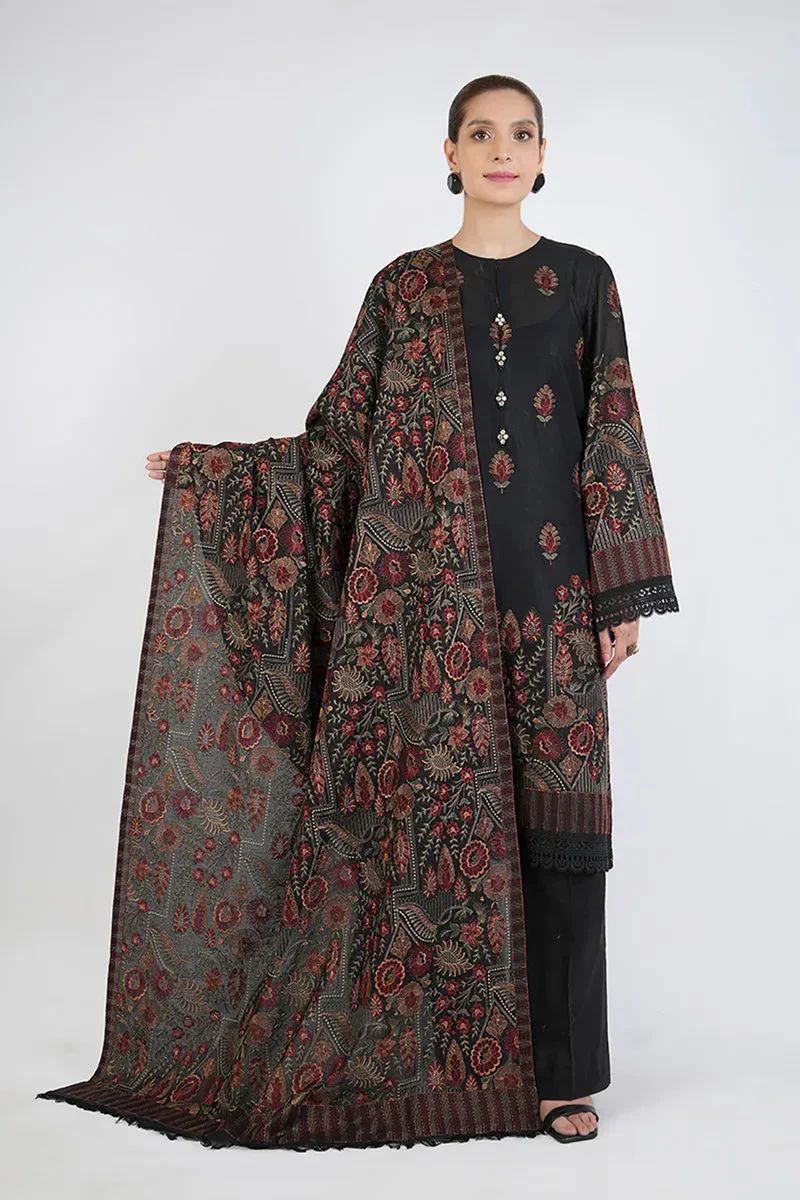 # 5045 Bareeze Premium Embroidered 3-Piece Suit | Processed Dhanak Fabric | Winter Luxury Collection AB