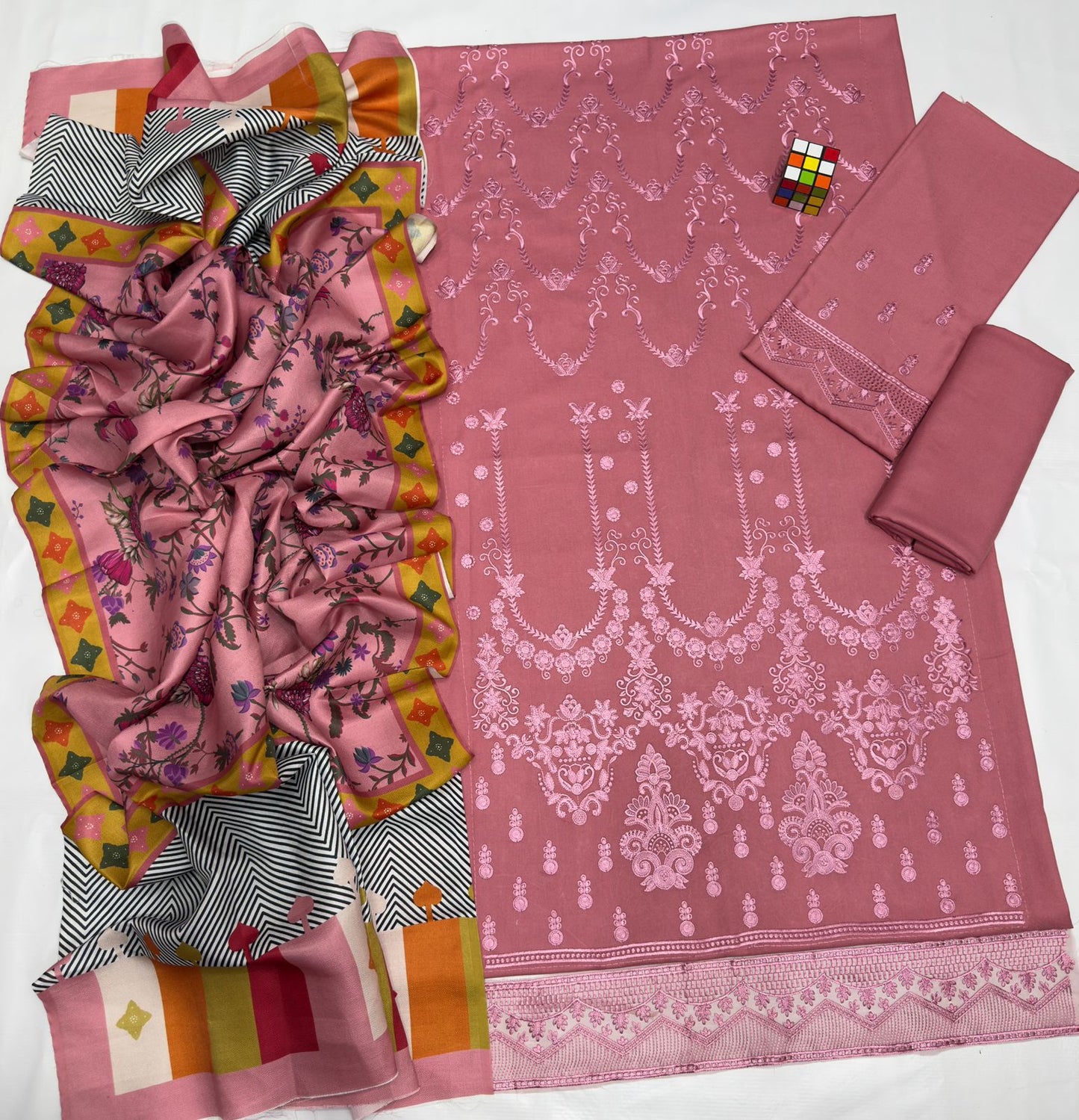 # 5094 π Limelight Brand β Premium Dhanak 3-Piece Embroidered Suit π― | Winter Collection AB