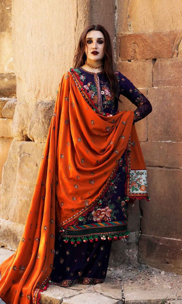 # 5067 π Premium Dhanak Embroidered 3-Piece Suit | Winter Luxury Collection π― AB