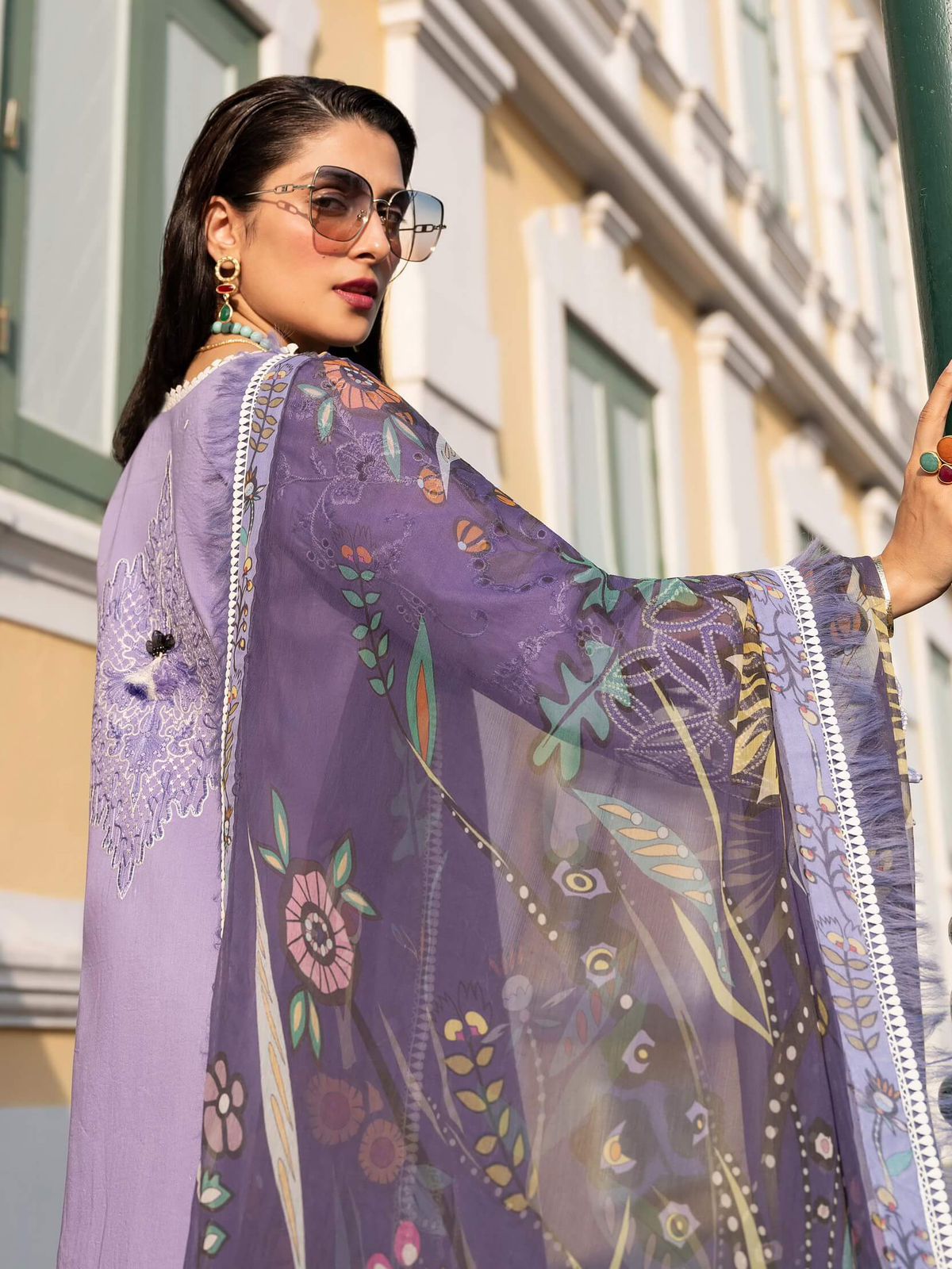 # 5019 ✨ Mushq Brand – Premium 3 Piece Wool Dhanak Embroidered Suit 💯 | Winter Collection AB