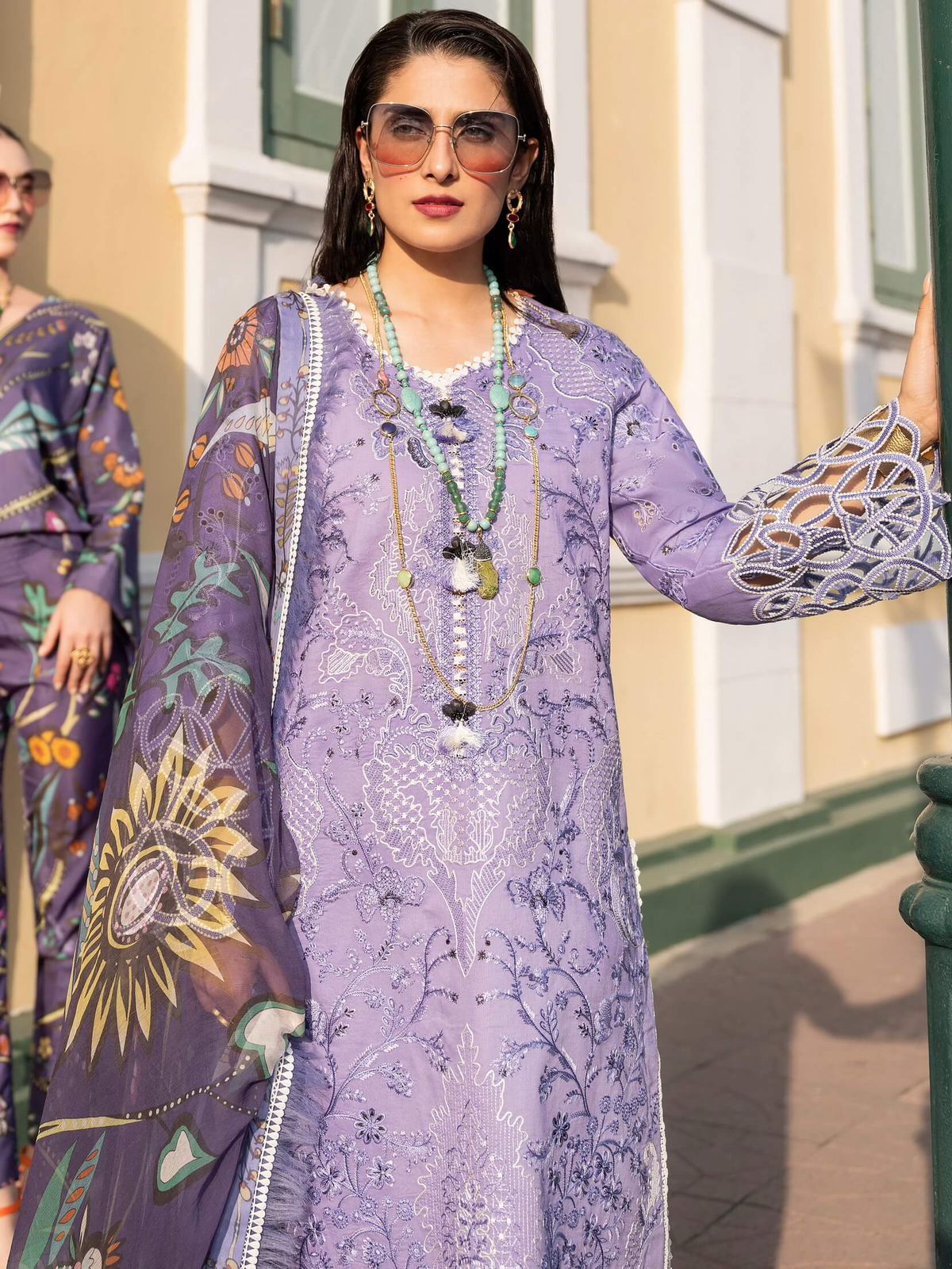 # 5019 ✨ Mushq Brand – Premium 3 Piece Wool Dhanak Embroidered Suit 💯 | Winter Collection AB