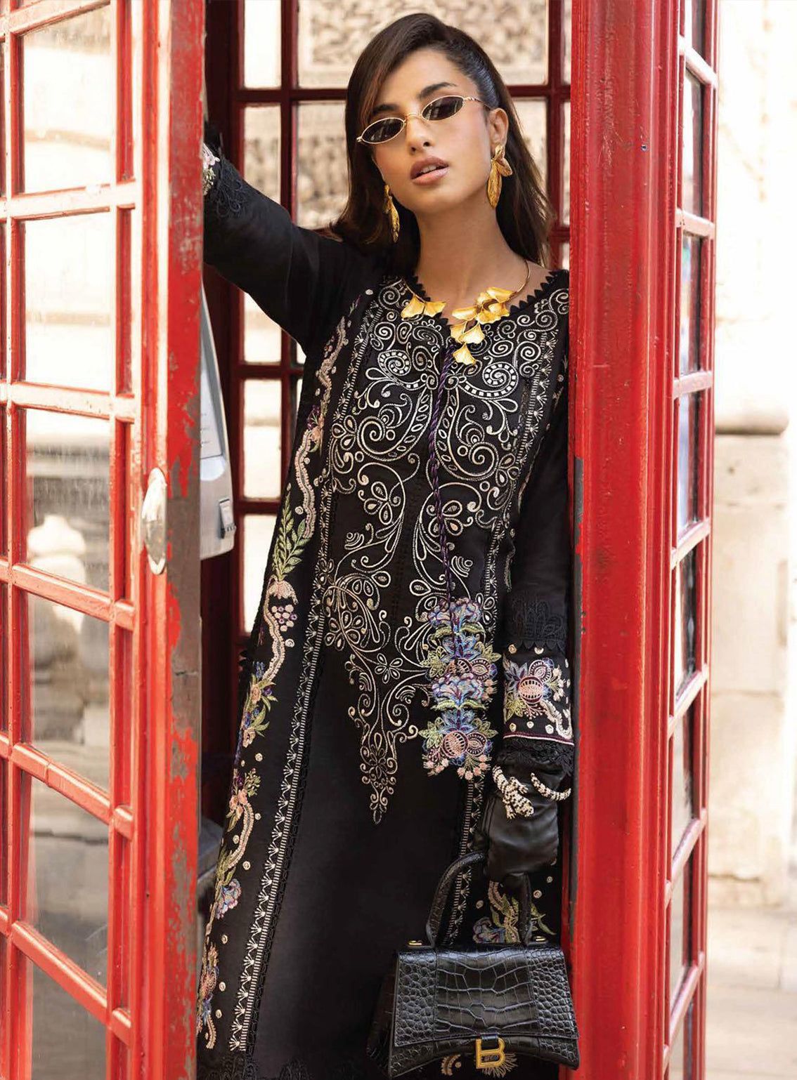# 5024--45 🌸 Mushq Brand – Luxury 3-Piece Pure Wool Dhanak Embroidered Suit 💯 | Winter Collection AB