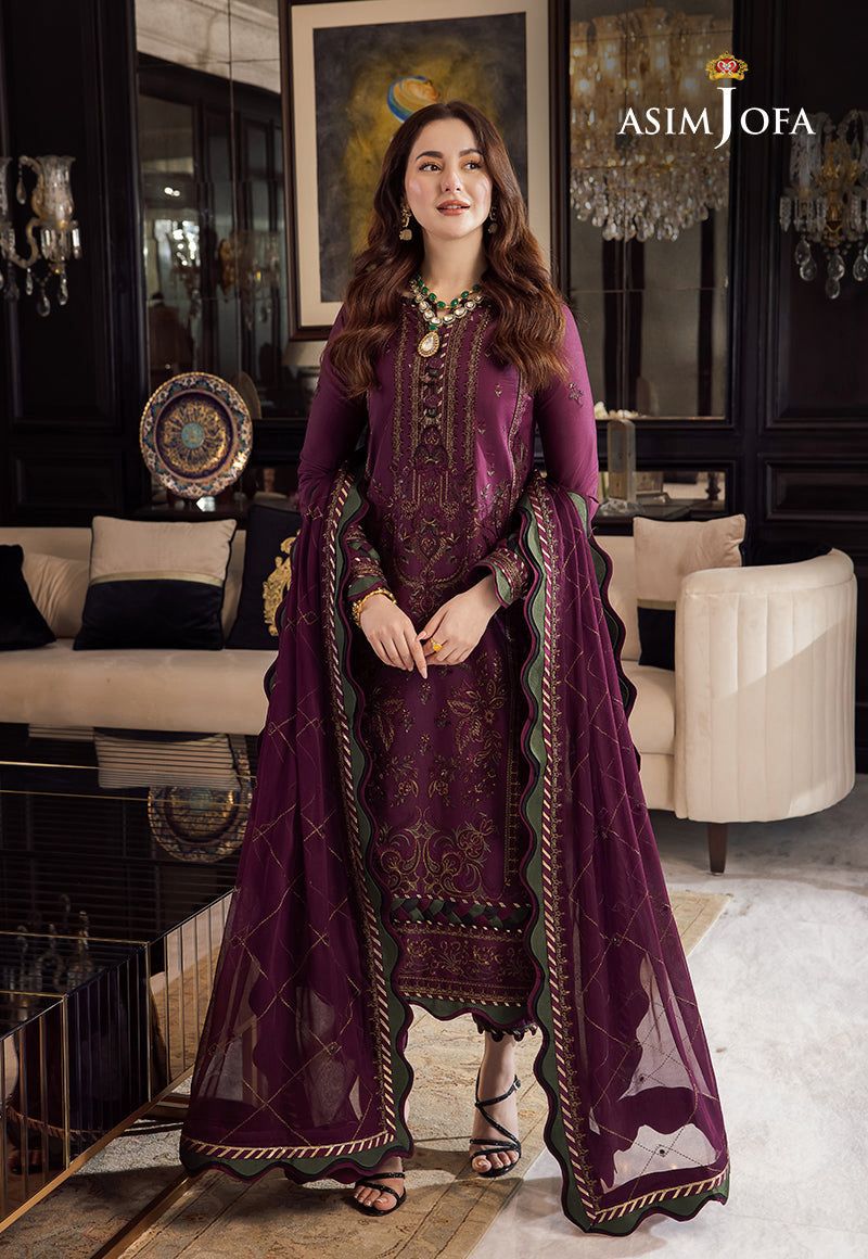 # 5130 Luxury 3-Piece Embroidered Suit | Air Jet Dhanak | Heavy Shawl | Catalog & Bag Included AB