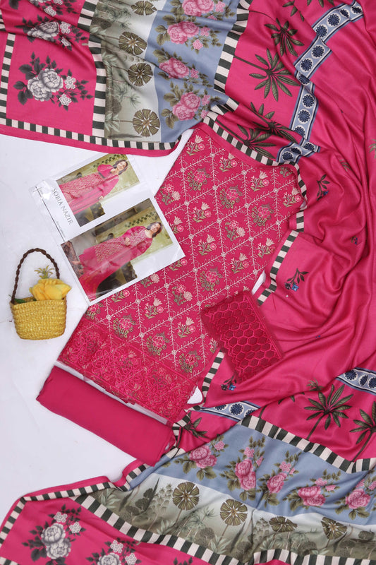 #192  Premium Full Heavy Embroidered Suit – Multi-Head Thread Work  NIN