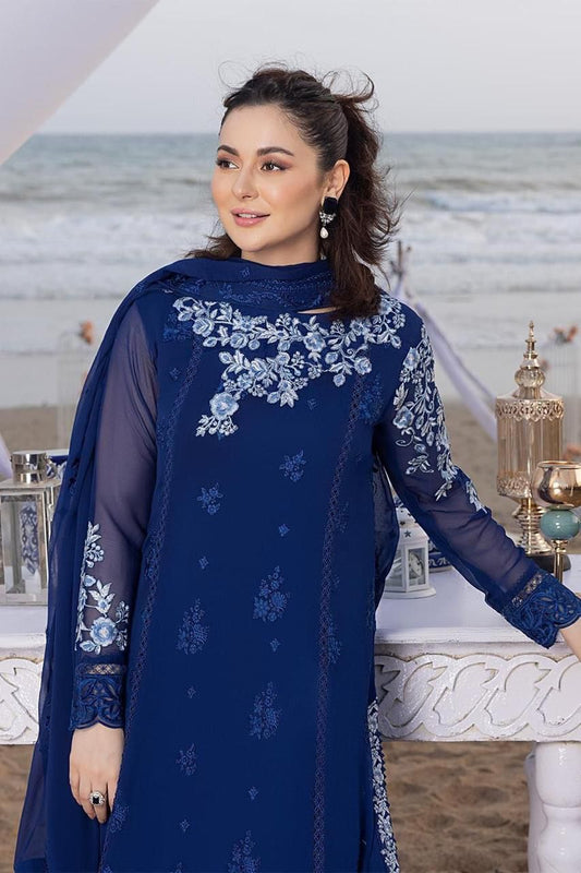 #194  Chiffon Embroidery Collection Back embroidery Daman    NIN