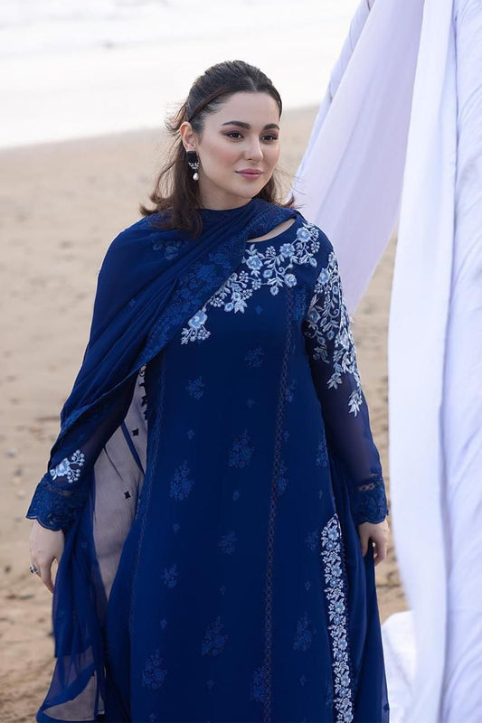 #194  Chiffon Embroidery Collection Back embroidery Daman    NIN