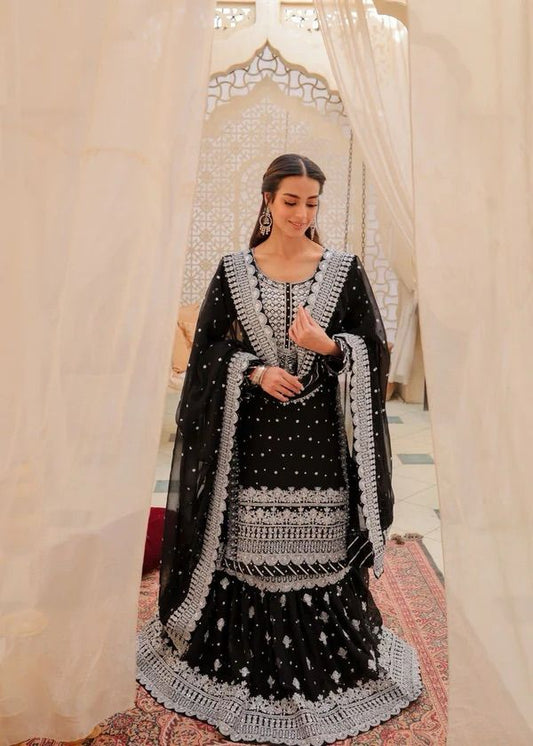 #1387  Asim Jofa Chandani Luxury Chiffon Collection – Timeless Elegance in Every Thread  NIN