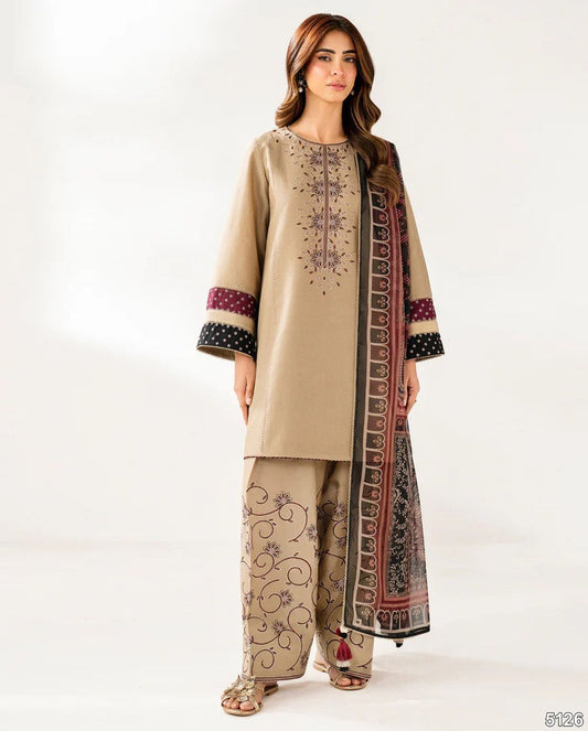 # 5126  🧵 Premium Dhanak Embroidered Suit – Hit Code Collection  AB