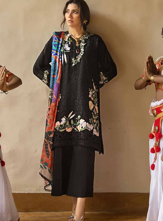 # 5054 Mushq Luxury Embroidered 3-Piece Suit | Airjet Dhanak Fabric | Winter Collection  AB